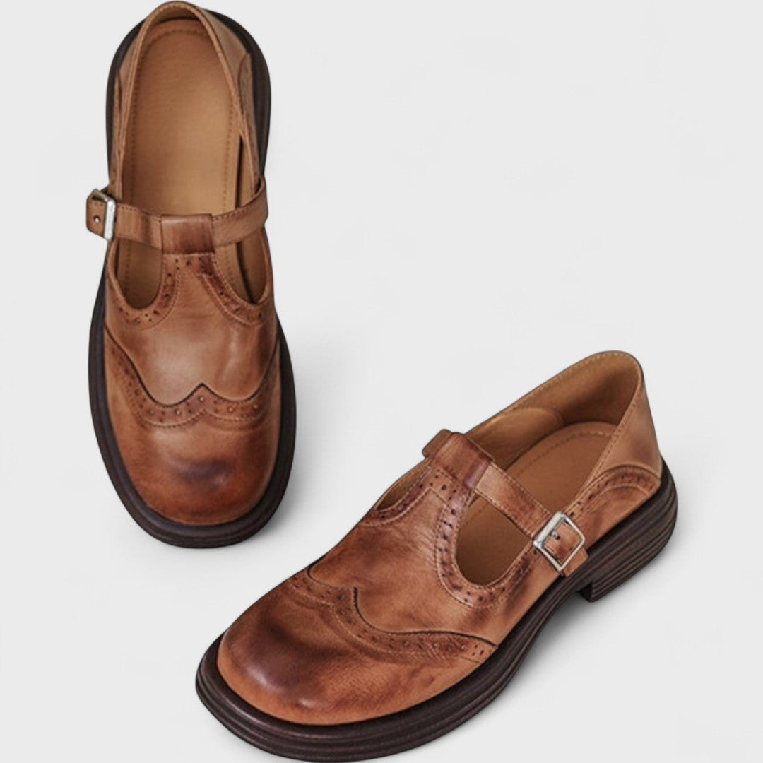 Bernstein | Mary-Jane-Schuhe aus Leder