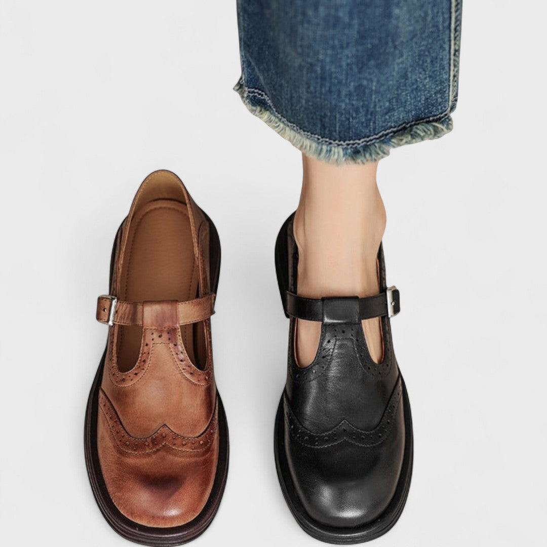 Bernstein | Mary-Jane-Schuhe aus Leder