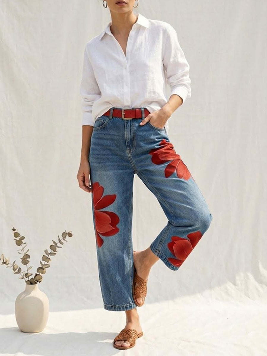 Beatrice | Elegante Loose-Fit-Jeans
