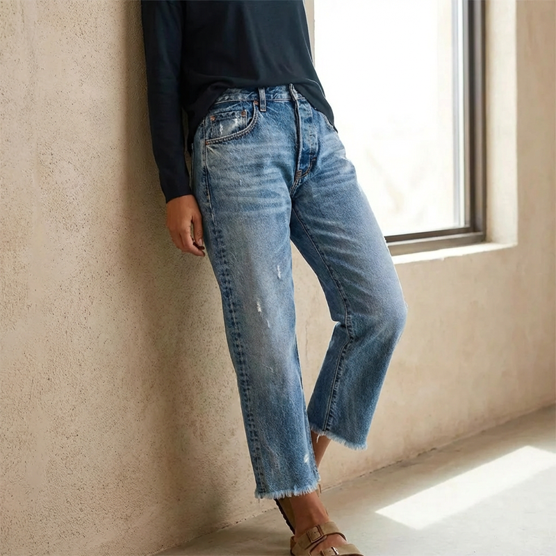 Sanne | Retro-Jeans mit veränderter Passform